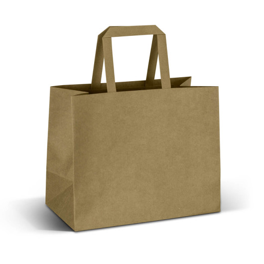 Medium Flat Handle Paper Bags Detail
